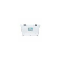 Caja De Almacenamiento Transparente Con Ruedas 120 Lts