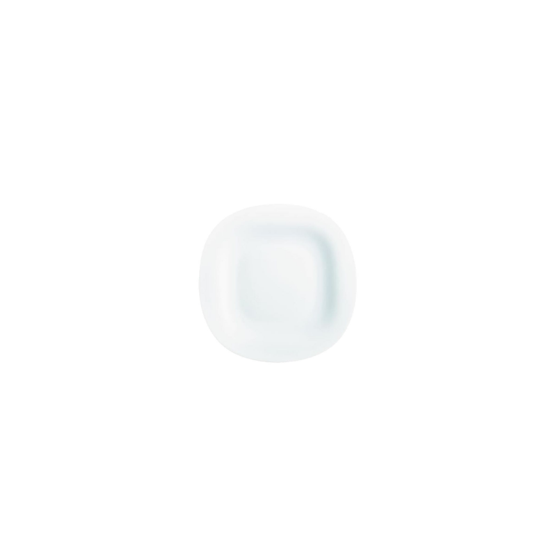 Juego de 6 Platos Vidrio Opal Para Postre Carine Blanco