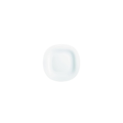 Juego de 6 Platos Vidrio Opal Para Postre Carine Blanco