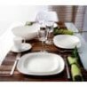 Juego de 6 Platos Vidrio Opal Para Postre Carine Blanco