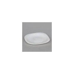 Juego de 6 Platos Vidrio Opal Para Postre Carine Blanco