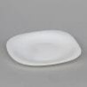 Juego de 6 Platos Vidrio Opal Para Postre Carine Blanco