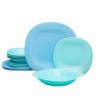 Juego De Platos Postre De Vidrio Opal Carine Luminarc