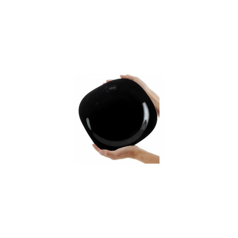 Juego de platos Vidrio Opal Trinche Carine Negro
