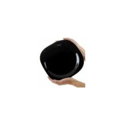 Juego de platos Vidrio Opal Trinche Carine Negro