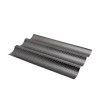 Molde Para Baguette Perforado 3 Cavidades / 38 X 24 Cm