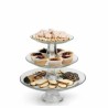 Plato Pastelero De Vidrio Con Pie Anchor Hocking – 3 Pzas