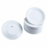 Platos Redondos 23 Cm Porcelana Blanca Para Restaurante – 12 Pzas
