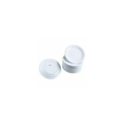 Platos Redondos 23 Cm Porcelana Blanca Para Restaurante – 12 Pzas