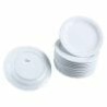 Platos Redondos 23 Cm Porcelana Blanca Para Restaurante – 12 Pzas