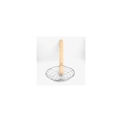 Colador Espumadera Con Mango De Bambu / 10″ Pulgadas 26 Cm