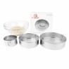 Set 3 Cernidoes Tamizador Acero Inoxidable Reposteria Cocina